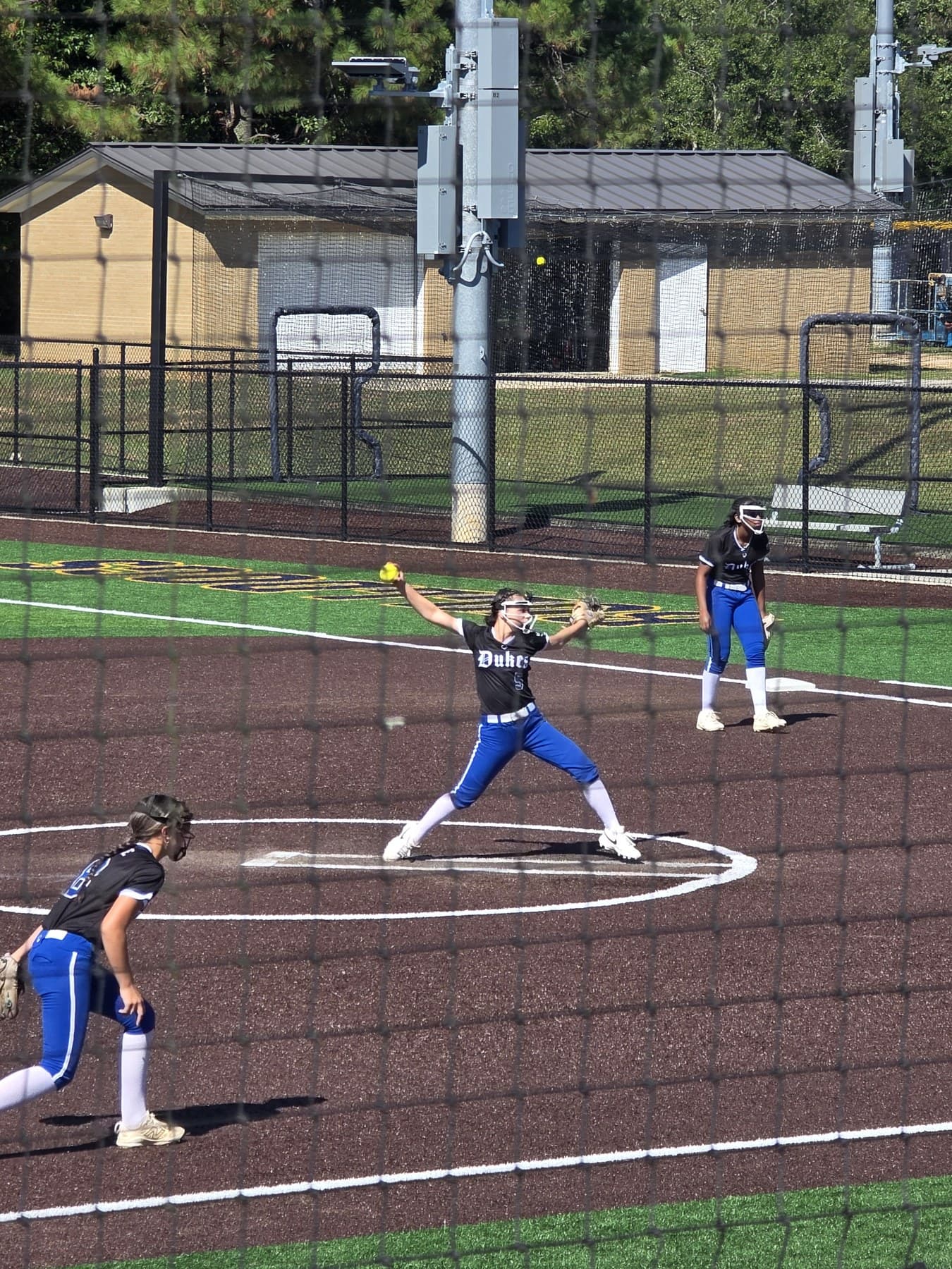 Alexis Arnold at the plate for the Lady Dukes.